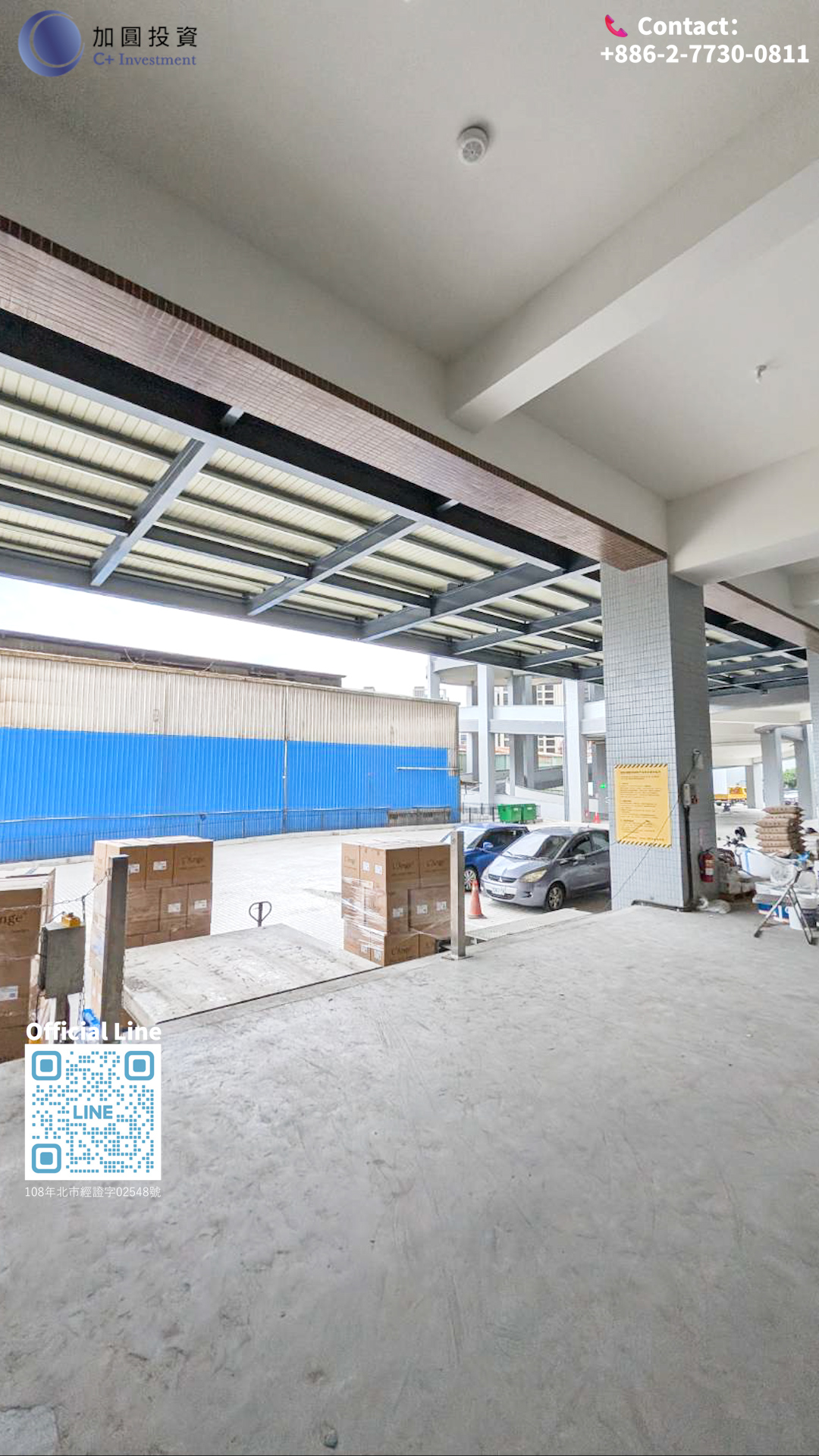 Brand new factory office! 3 loading docks! Convenient Ground floor for easy logistics!