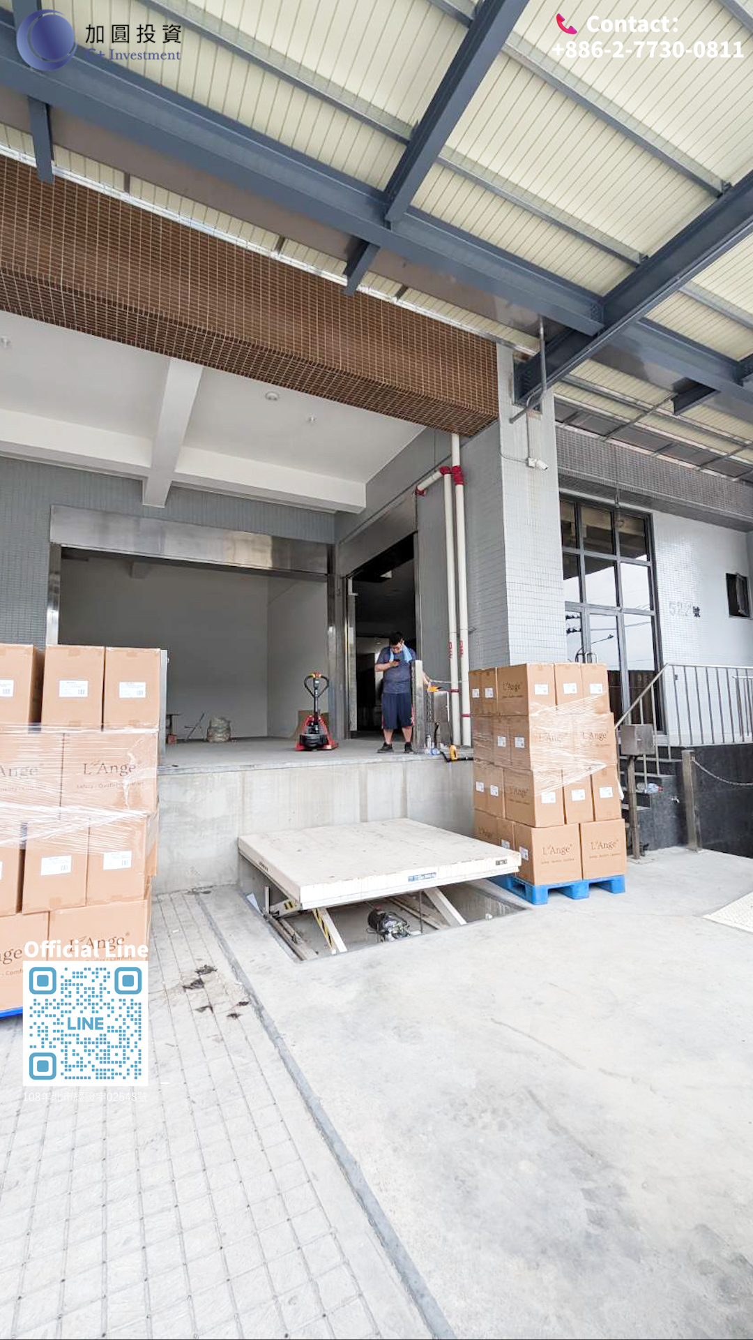 Brand new factory office! 3 loading docks! Convenient Ground floor for easy logistics!