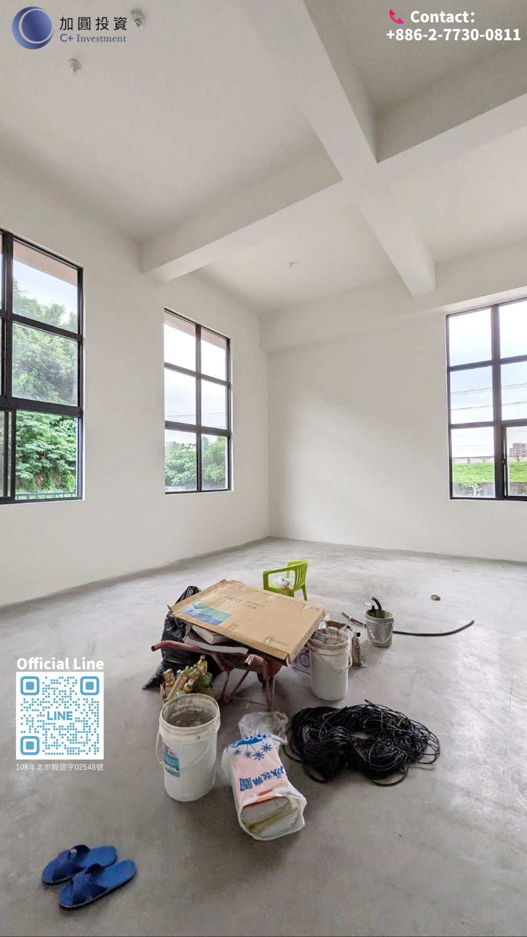Brand new factory office! 3 loading docks! Convenient Ground floor for easy logistics!