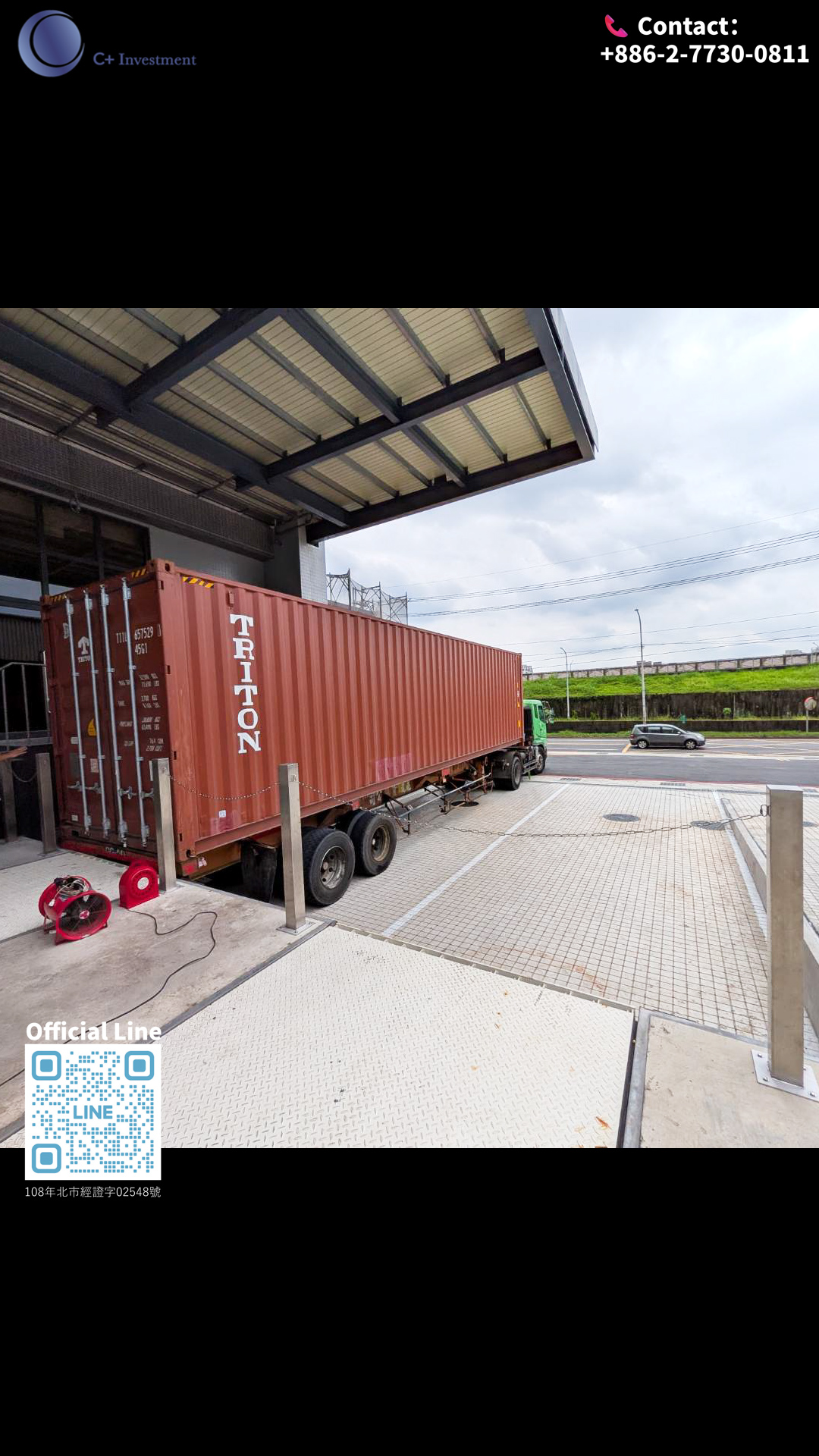 Brand new factory office! 3 loading docks! Convenient Ground floor for easy logistics!